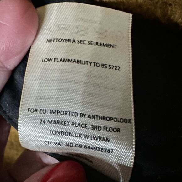 Anthropologie Cartonnier Mustard Wool Blend Moto Jacket Boho Cozy Size Small - Picture 8 of 11